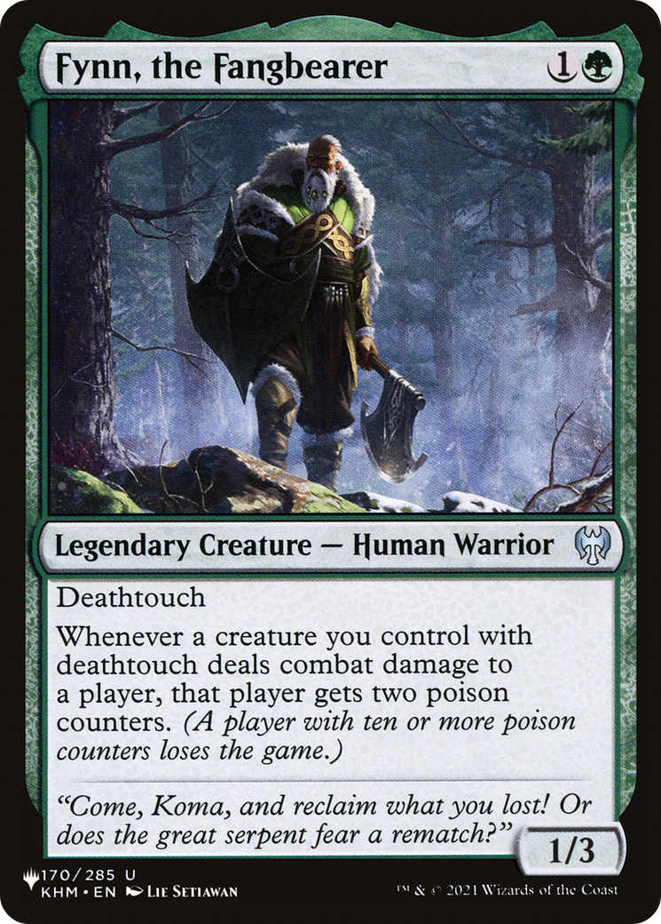 Fynn, the Fangbearer [The List Reprints] | I Want That Stuff Brandon