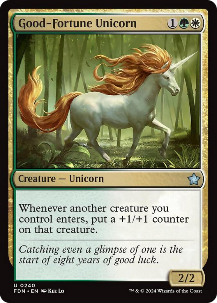 Good-Fortune Unicorn [Foundations] | I Want That Stuff Brandon