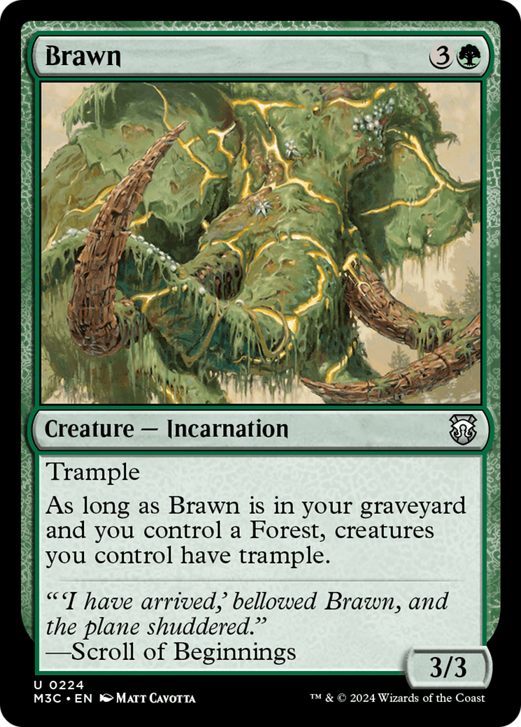 Brawn (Ripple Foil) [Modern Horizons 3 Commander] | I Want That Stuff Brandon