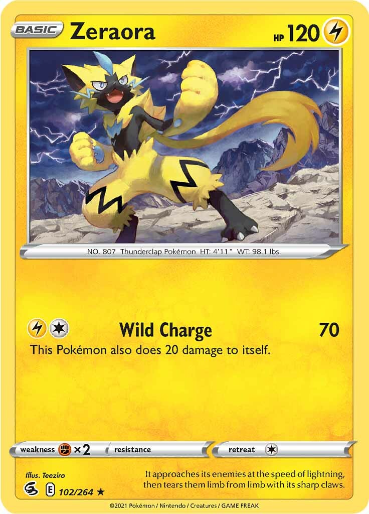 Zeraora (102/264) [Sword & Shield: Fusion Strike] | I Want That Stuff Brandon