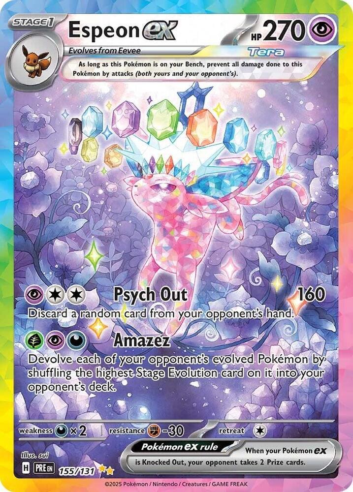 Espeon ex (155/131) [Scarlet & Violet: Prismatic Evolutions] | I Want That Stuff Brandon