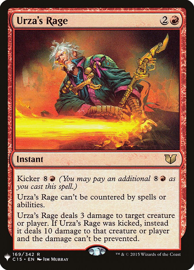 Urza's Rage [The List] | I Want That Stuff Brandon