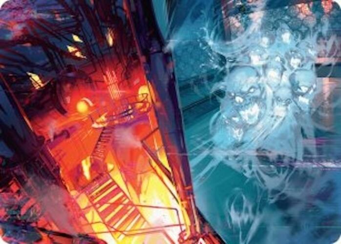 Roaring Furnace // Steaming Sauna Art Card [Duskmourn: House of Horror Art Series] | I Want That Stuff Brandon