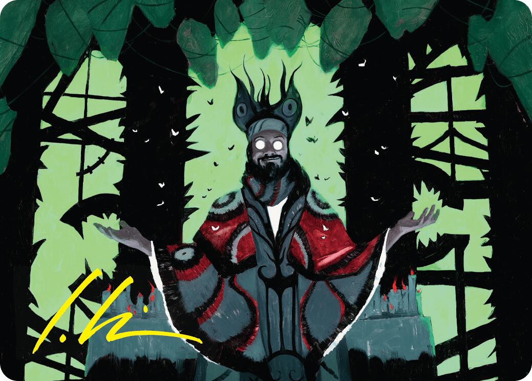 Victor, Valgavoth's Seneschal Art Card (23/54) (Gold-Stamped Signature) [Duskmourn: House of Horror Art Series] | I Want That Stuff Brandon