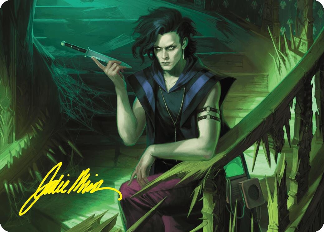 Winter, Misanthropic Guide Art Card (Gold-Stamped Signature) [Duskmourn: House of Horror Art Series] | I Want That Stuff Brandon