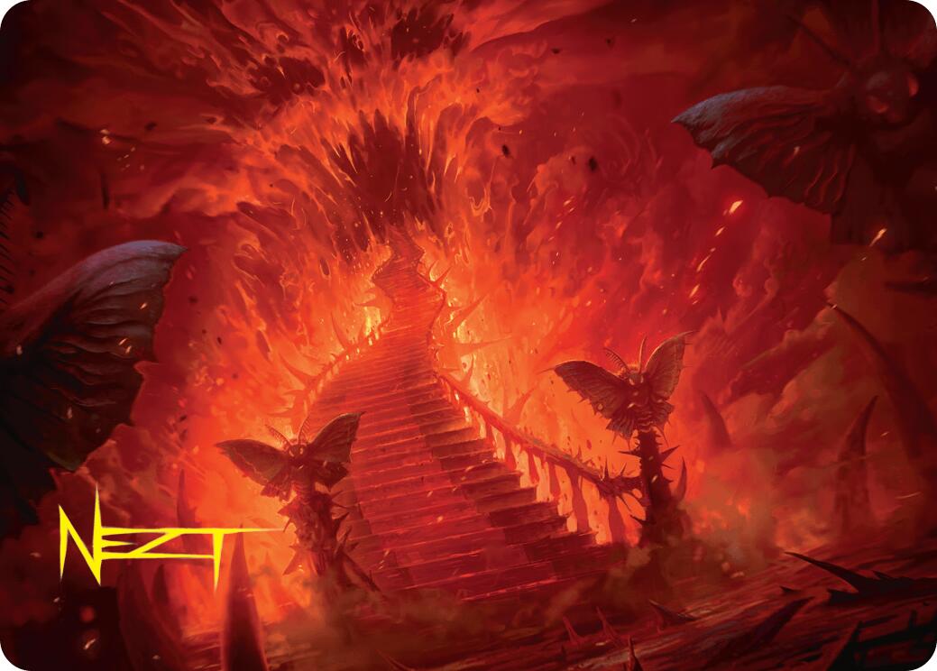 Mountain Art Card (Gold-Stamped Signature) [Duskmourn: House of Horror Art Series] | I Want That Stuff Brandon