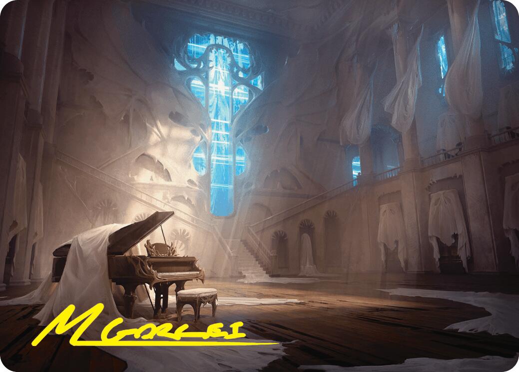 Plains Art Card (Gold-Stamped Signature) [Duskmourn: House of Horror Art Series] | I Want That Stuff Brandon