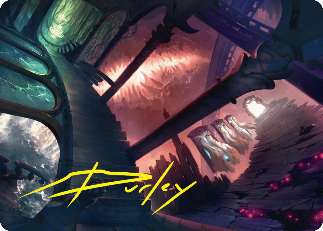 Terramorphic Expanse Art Card (Gold-Stamped Signature) [Duskmourn: House of Horror Art Series] | I Want That Stuff Brandon