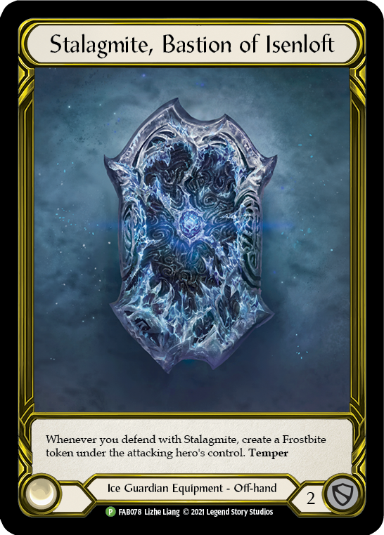 Stalagmite, Bastion of Isenloft (Golden) [FAB078] (Promo)  Cold Foil | I Want That Stuff Brandon