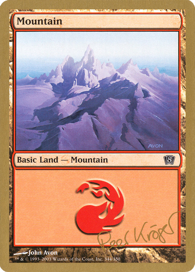 Mountain (344) (Peer Kroger) [World Championship Decks 2003] | I Want That Stuff Brandon