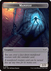 Shard // Manifest Double-Sided Token [Duskmourn: House of Horror Tokens] | I Want That Stuff Brandon