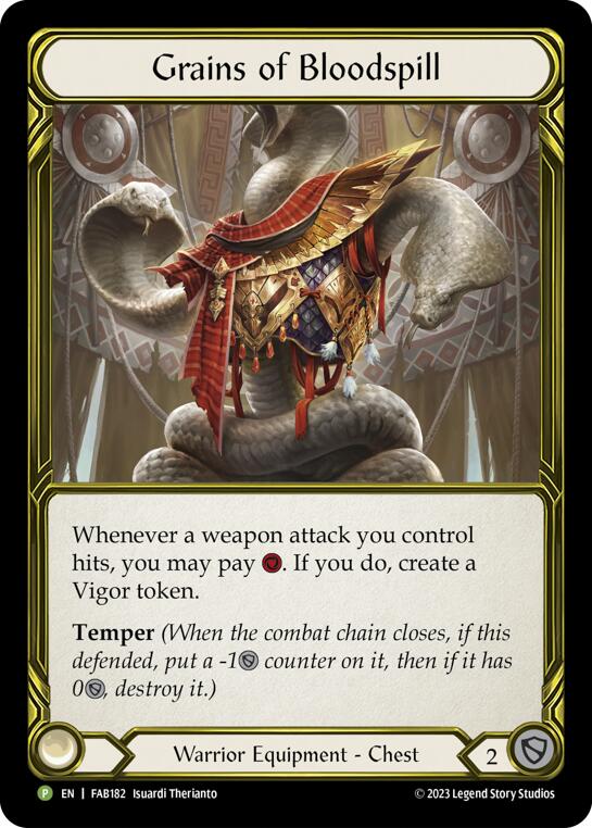 Grains of Bloodspill [FAB182] (Promo)  Cold Foil | I Want That Stuff Brandon
