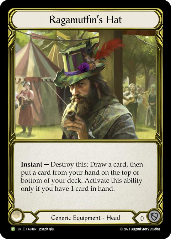 Ragamuffin's Hat [FAB187] (Promo)  Cold Foil | I Want That Stuff Brandon