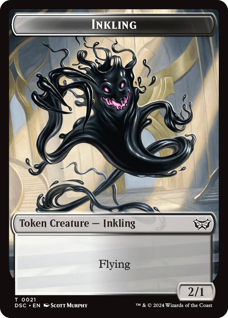 Inkling // Scarecrow Double-Sided Token [Duskmourn: House of Horror Commander Tokens] | I Want That Stuff Brandon