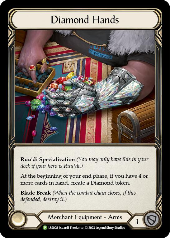 Diamond Hands (Cold Foil) [LSS008] (Promo)  Rainbow Foil | I Want That Stuff Brandon