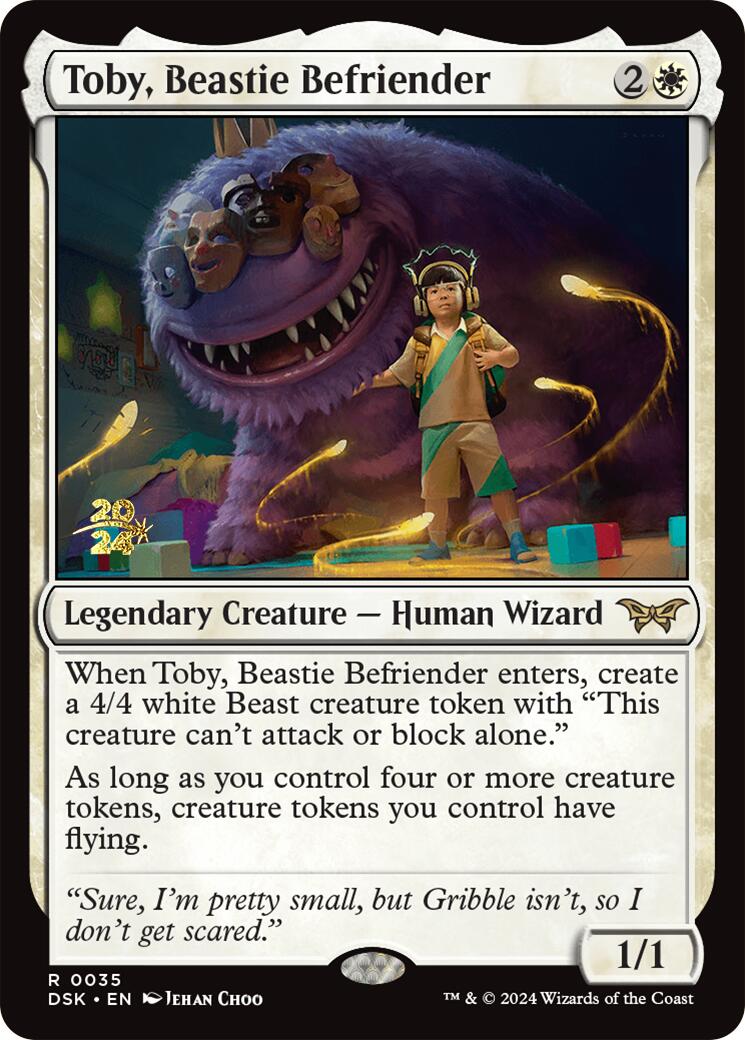 Toby, Beastie Befriender [Duskmourn: House of Horror Prerelease Promos] | I Want That Stuff Brandon