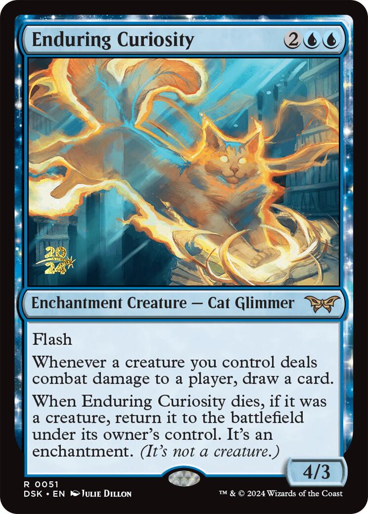 Enduring Curiosity [Duskmourn: House of Horror Prerelease Promos] | I Want That Stuff Brandon