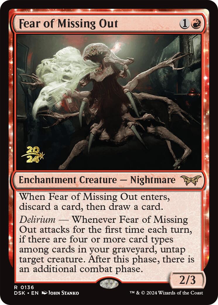 Fear of Missing Out [Duskmourn: House of Horror Prerelease Promos] | I Want That Stuff Brandon