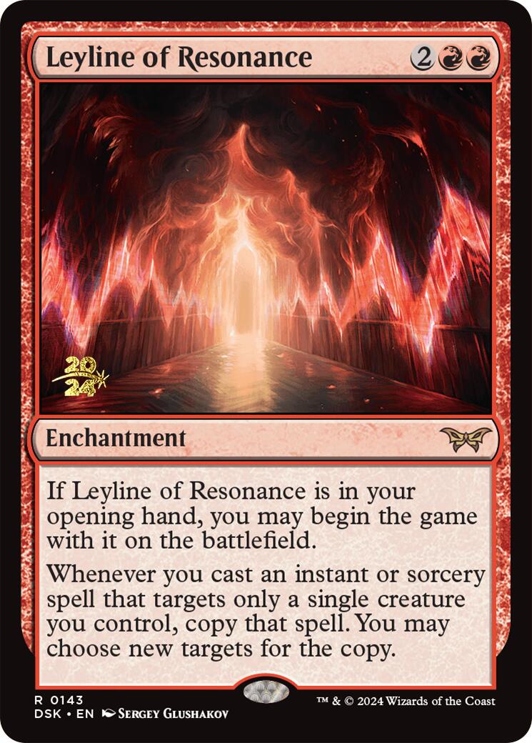 Leyline of Resonance [Duskmourn: House of Horror Prerelease Promos] | I Want That Stuff Brandon