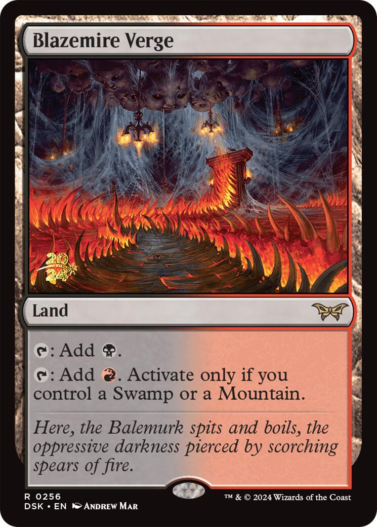 Blazemire Verge [Duskmourn: House of Horror Prerelease Promos] | I Want That Stuff Brandon