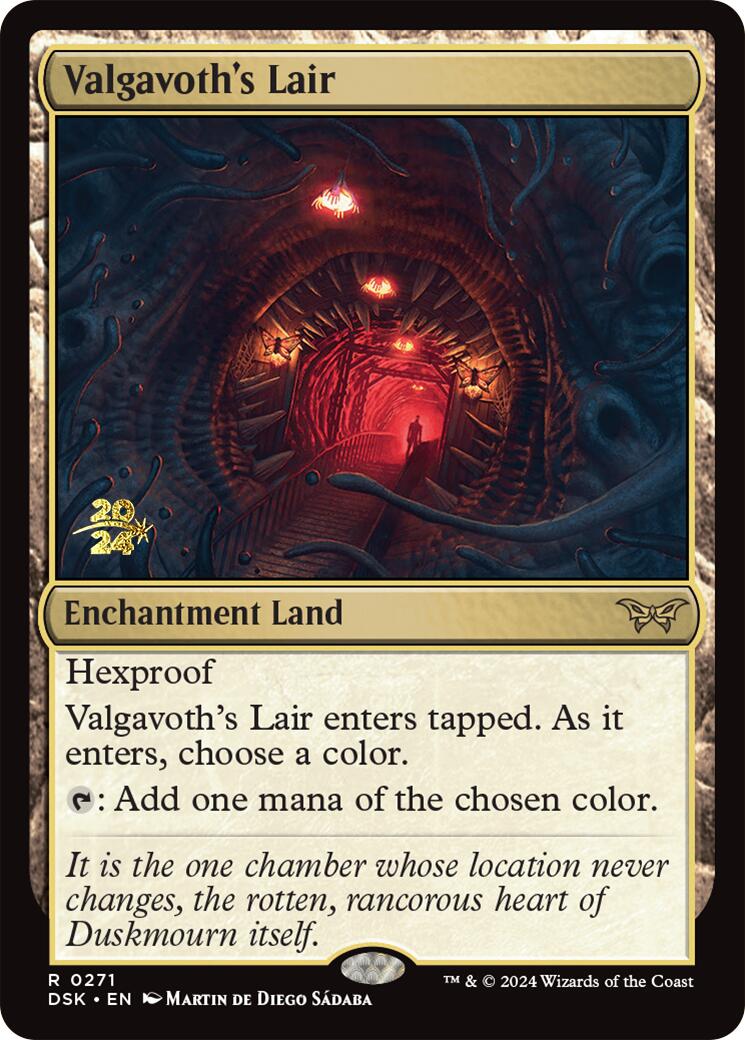 Valgavoth's Lair [Duskmourn: House of Horror Prerelease Promos] | I Want That Stuff Brandon