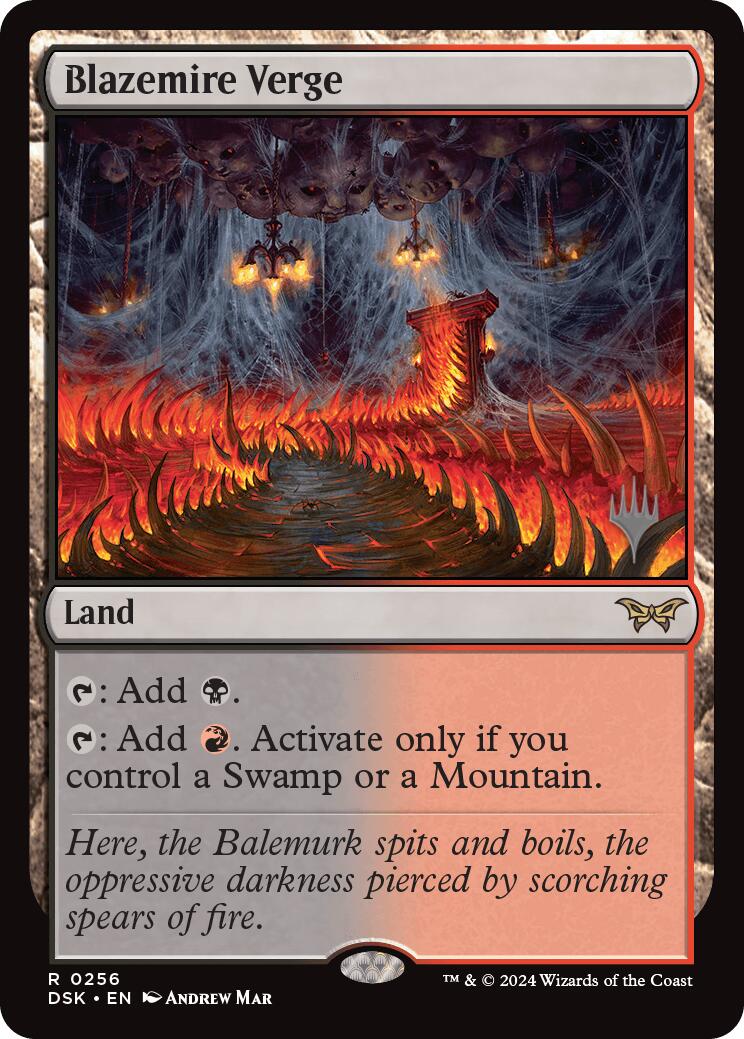 Blazemire Verge [Duskmourn: House of Horror Promos] | I Want That Stuff Brandon