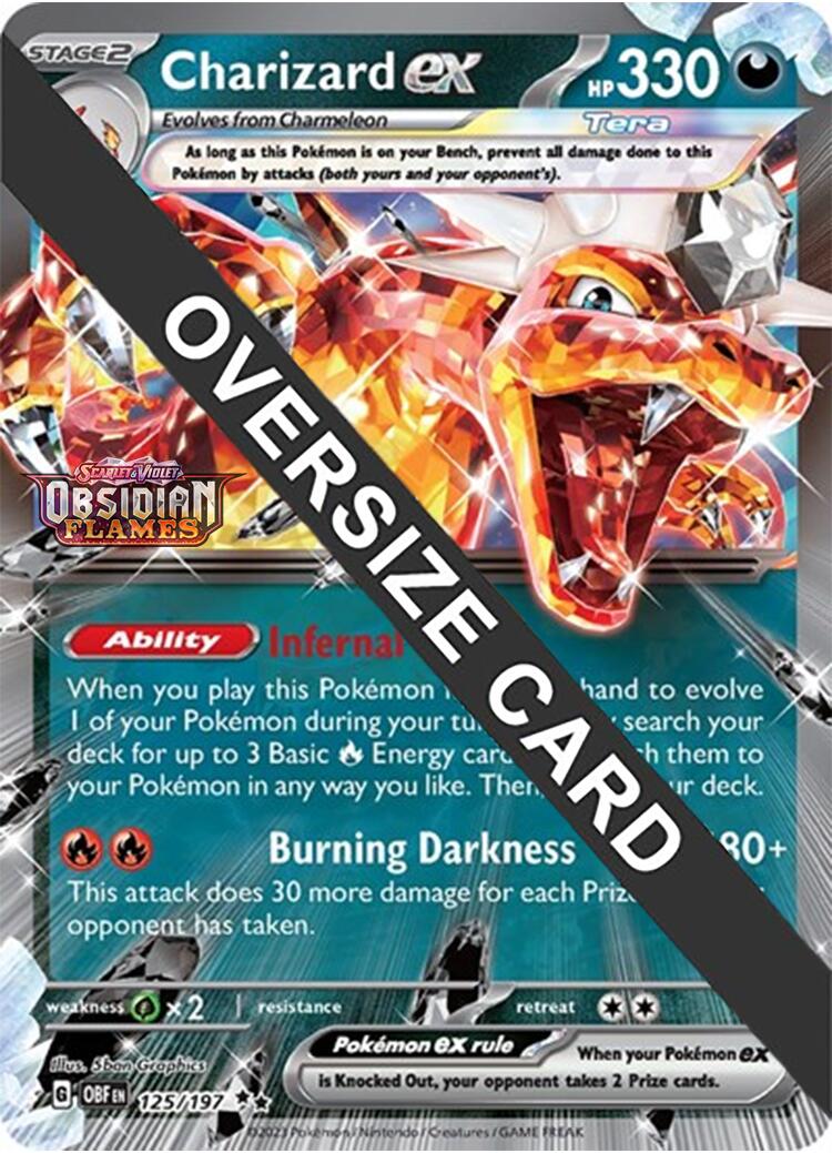 Charizard ex (125/197 - Jumbo Card) [Scarlet & Violet: Obsidian Flames] | I Want That Stuff Brandon