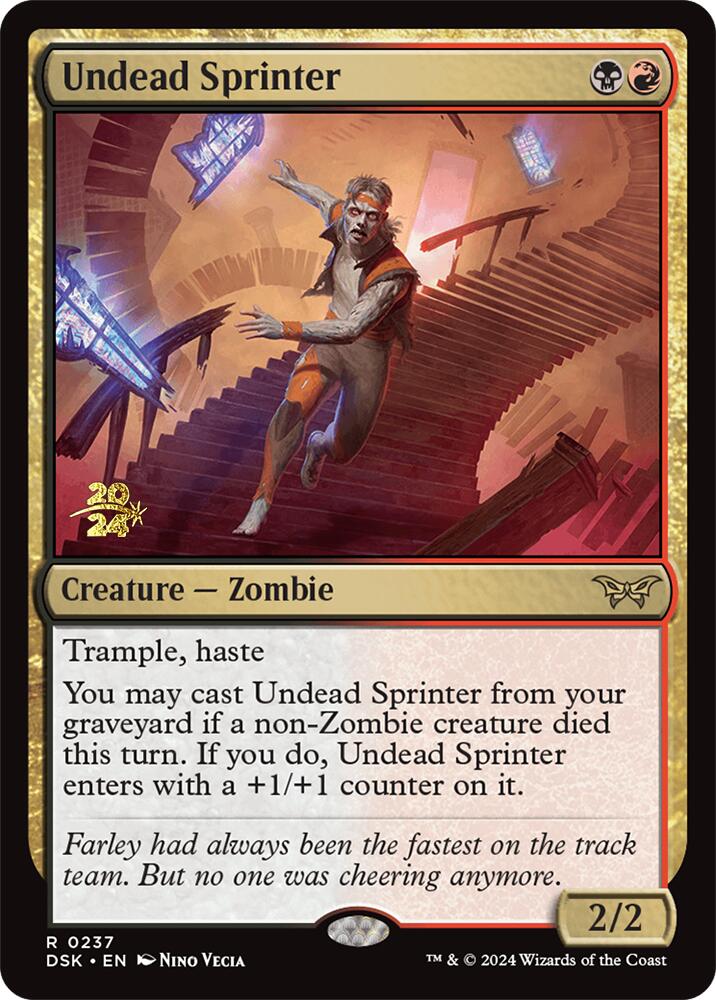 Undead Sprinter [Duskmourn: House of Horror Prerelease Promos] | I Want That Stuff Brandon