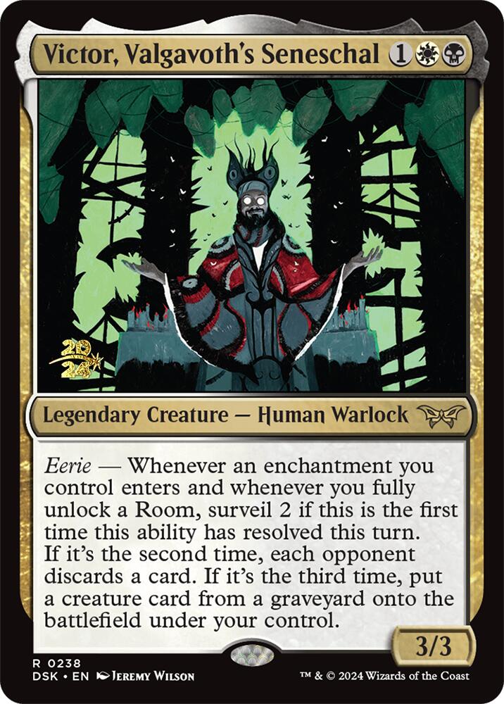 Victor, Valgavoth's Seneschal [Duskmourn: House of Horror Prerelease Promos] | I Want That Stuff Brandon