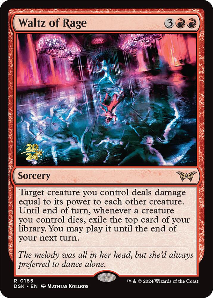 Waltz of Rage [Duskmourn: House of Horror Prerelease Promos] | I Want That Stuff Brandon