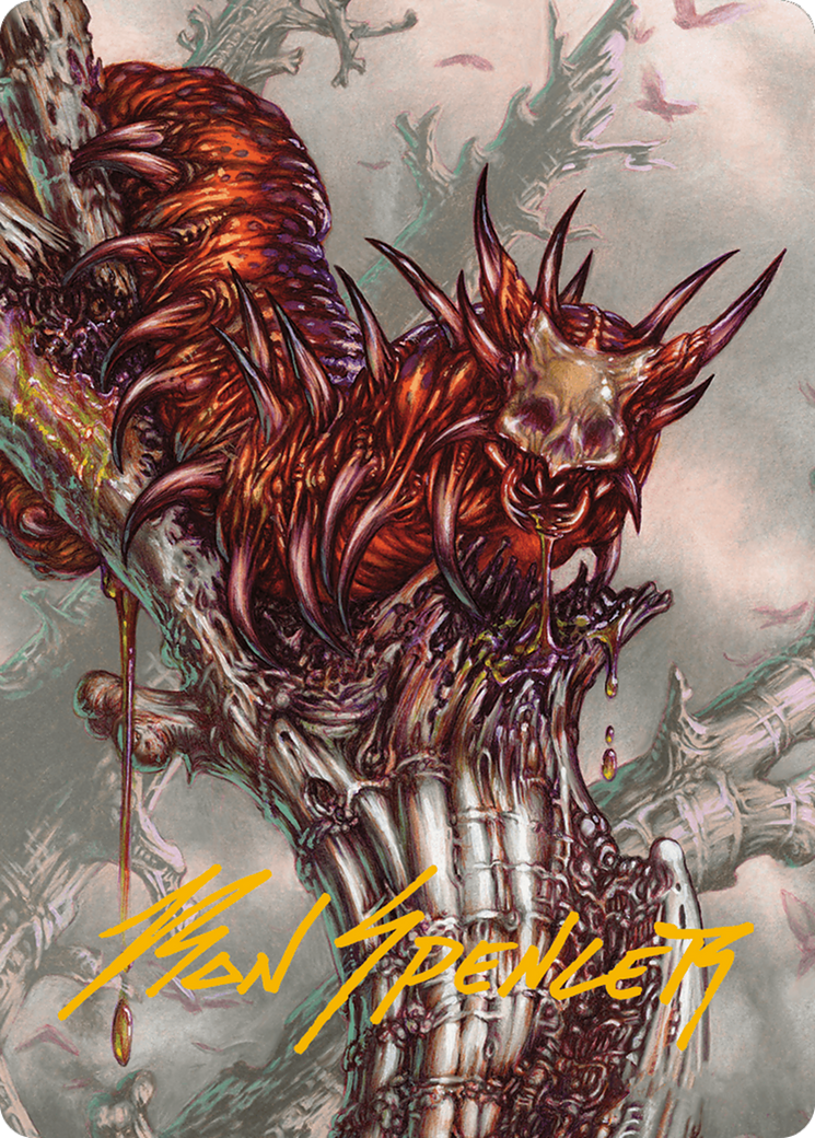 Grist, Voracious Larva Art Card (Gold-Stamped Signature) [Modern Horizons 3 Art Series] | I Want That Stuff Brandon