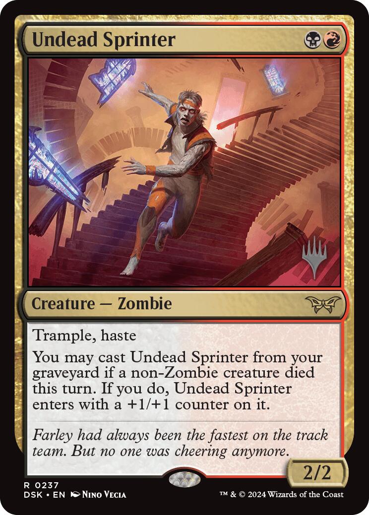 Undead Sprinter [Duskmourn: House of Horror Promos] | I Want That Stuff Brandon