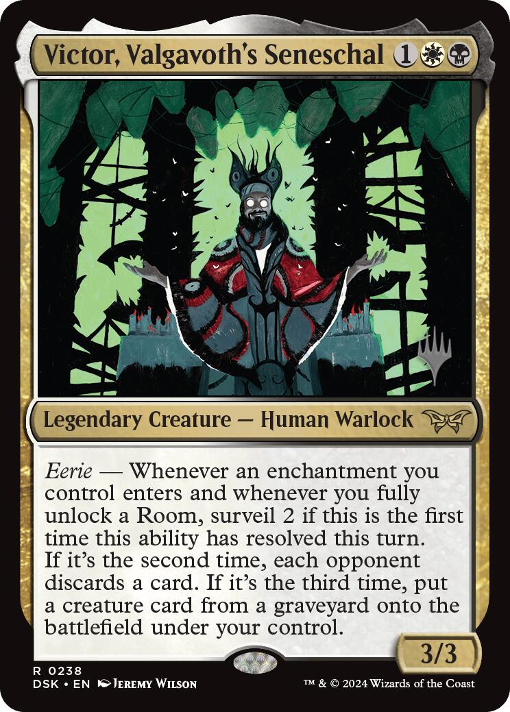 Victor, Valgavoth's Seneschal (Promo Pack) [Duskmourn: House of Horror Promos] | I Want That Stuff Brandon