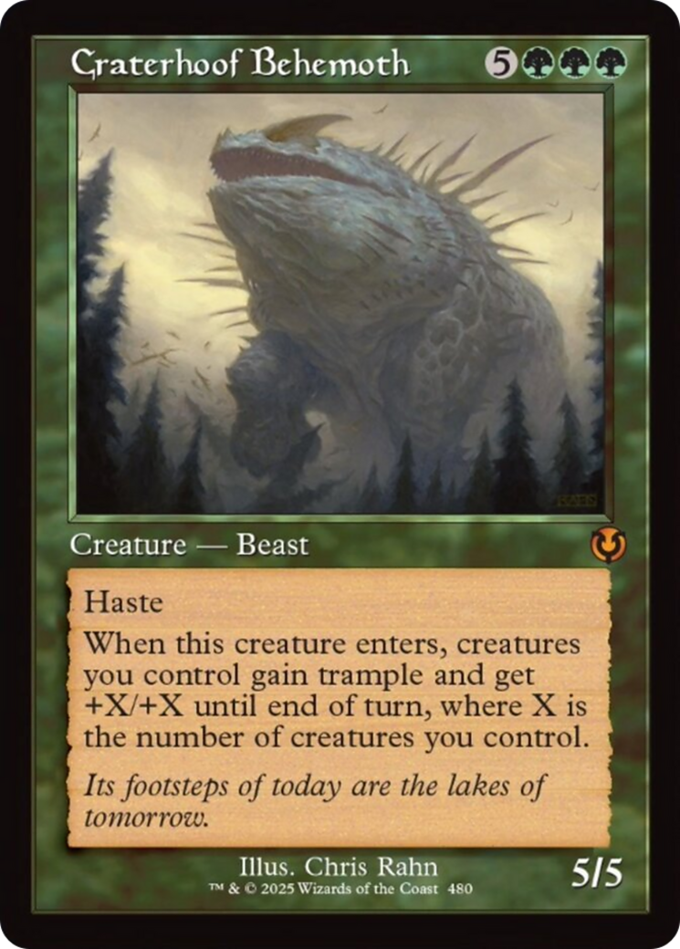 Craterhoof Behemoth (Retro Frame) [Innistrad Remastered] | I Want That Stuff Brandon