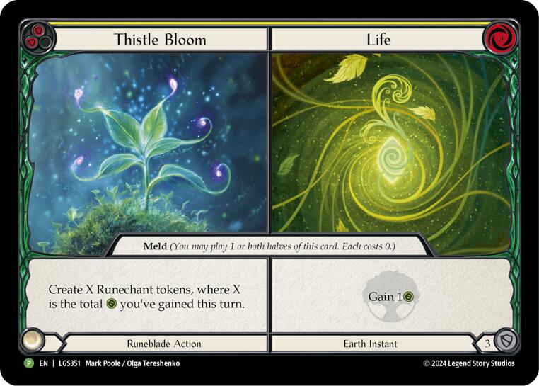 Thistle Bloom // Life [LGS351] (Promo)  Cold Foil | I Want That Stuff Brandon