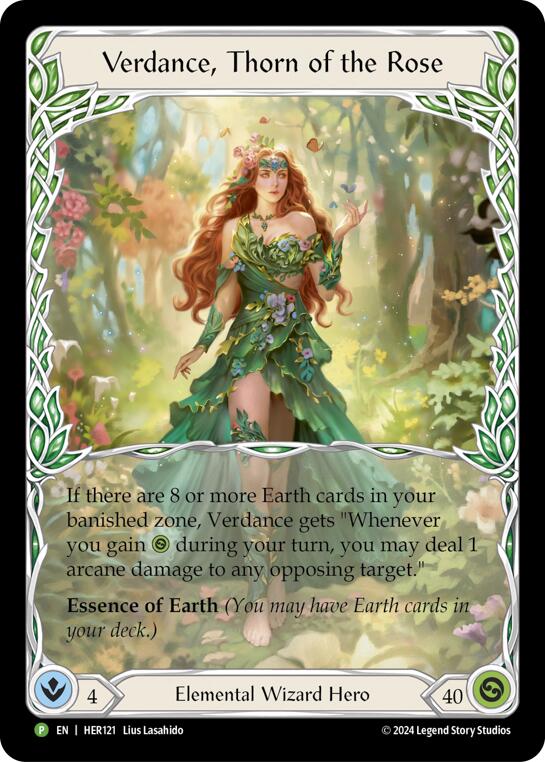 Verdance, Thorn of the Rose - HER121 [HER121] (Promo)  Rainbow Foil | I Want That Stuff Brandon