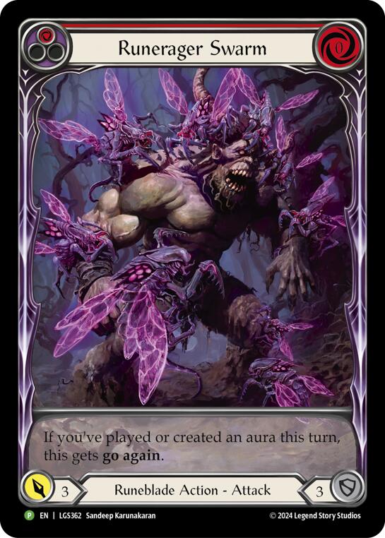 Runerager Swarm (Red) [LGS362] (Promo)  Rainbow Foil | I Want That Stuff Brandon