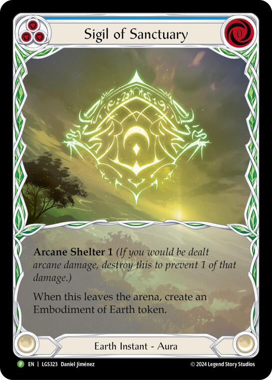 Sigil of Sanctuary (Extended Art) [LGS323] (Promo)  Rainbow Foil | I Want That Stuff Brandon