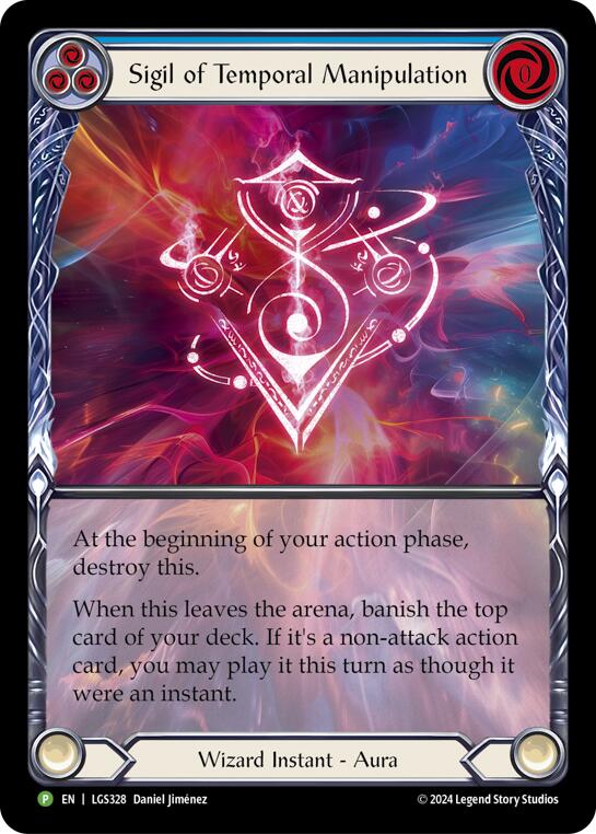 Sigil of Temporal Manipulation (Extended Art) [LGS328] (Promo)  Rainbow Foil | I Want That Stuff Brandon