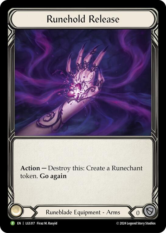 Runehold Release [LGS317] (Promo)  Rainbow Foil | I Want That Stuff Brandon