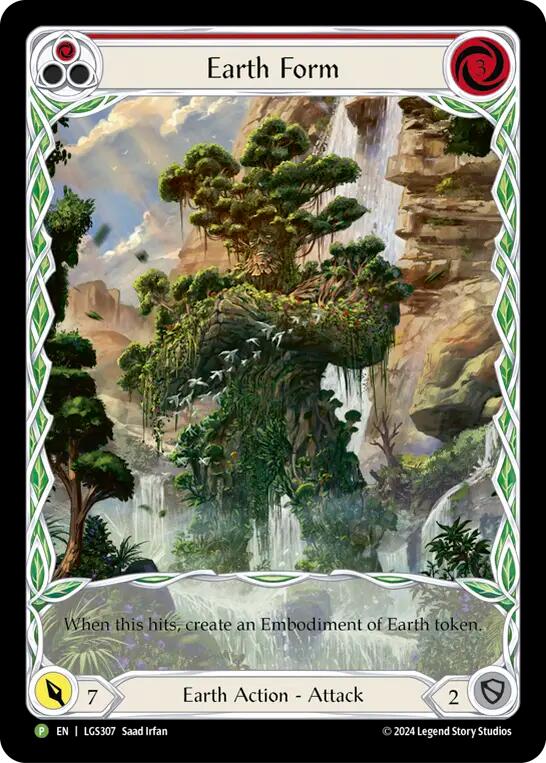 Earth Form (Red) [LGS307] (Promo)  Rainbow Foil | I Want That Stuff Brandon