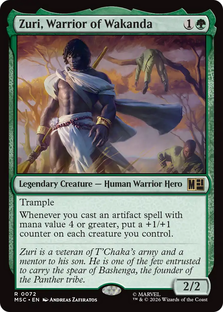 Zuri, Warrior of Wakanda (Surge Foil) [Marvel Super Heroes Commander] | I Want That Stuff Brandon