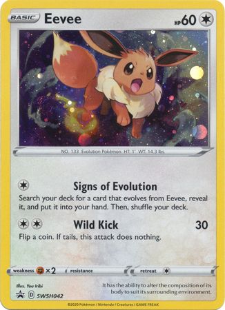 Eevee (SWSH042) [Sword & Shield: Black Star Promos] | I Want That Stuff Brandon