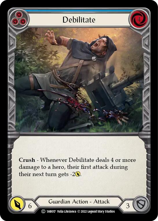 Debilitate (Blue) [1HB017] (History Pack 1 Bravo Blitz Deck) | I Want That Stuff Brandon