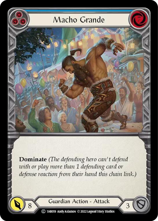 Macho Grande (Blue) [1HB019] (History Pack 1 Bravo Blitz Deck) | I Want That Stuff Brandon