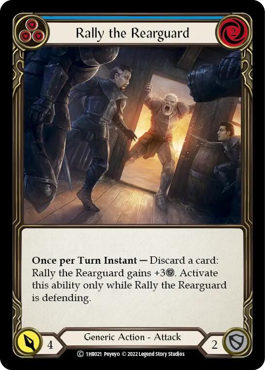 Rally the Rearguard (Blue) [1HB021] (History Pack 1 Bravo Blitz Deck) | I Want That Stuff Brandon