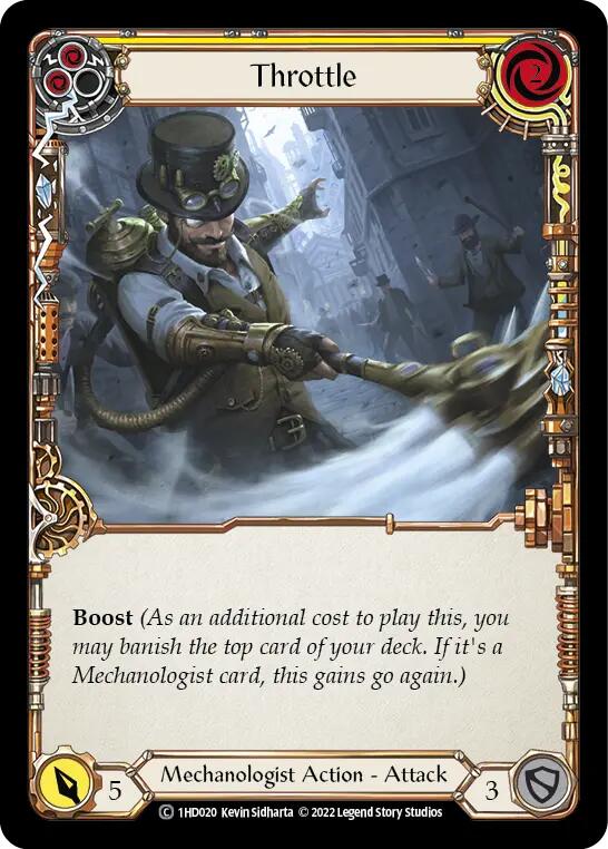 Throttle (Yellow) [1HD020] (History Pack 1 Dash Blitz Deck) | I Want That Stuff Brandon