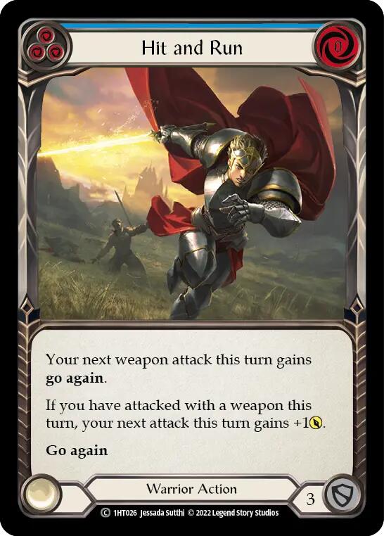 Hit and Run (Blue) [1HT026] (History Pack 1 Dorinthea Blitz Deck) | I Want That Stuff Brandon