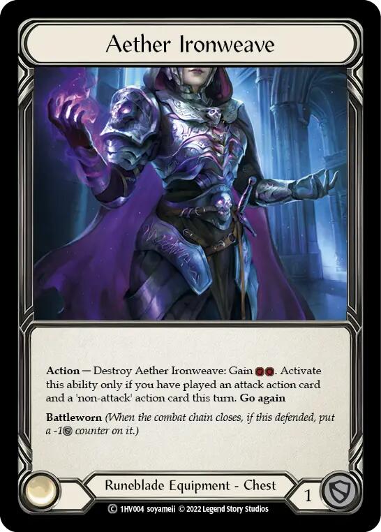 Aether Ironweave [1HV004] (Historic Pack 1 Blitz Deck Viserai) | I Want That Stuff Brandon