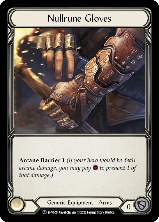 Nullrune Gloves [1HV005] (Historic Pack 1 Blitz Deck Viserai) | I Want That Stuff Brandon